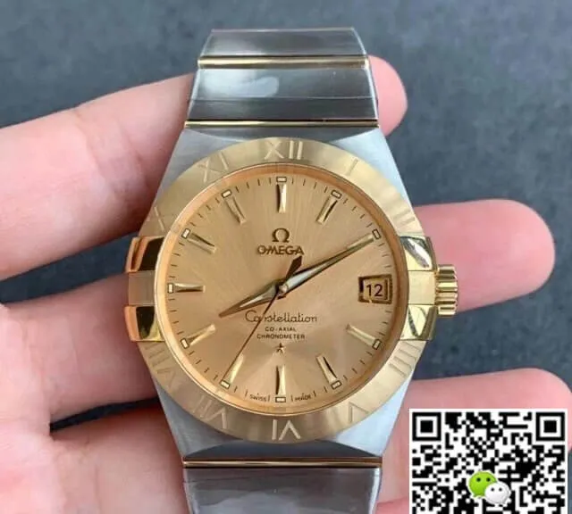 Omega Constellation 123.20.38.21.08.001 VS Factory 1:1 Best Edition Replica Watch Yellow Dial